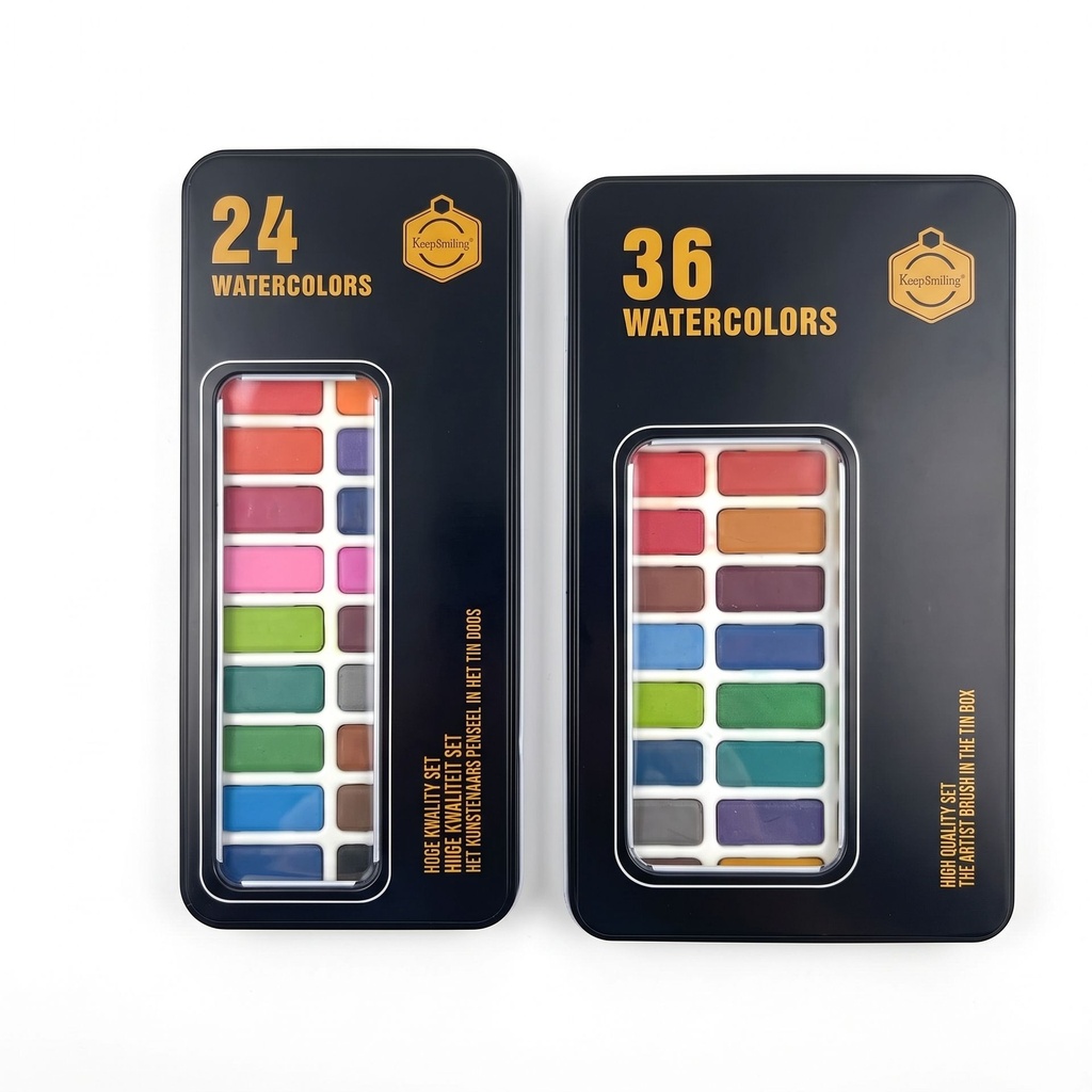Water Color Tin (Keep Smiling) (Pack of 24)