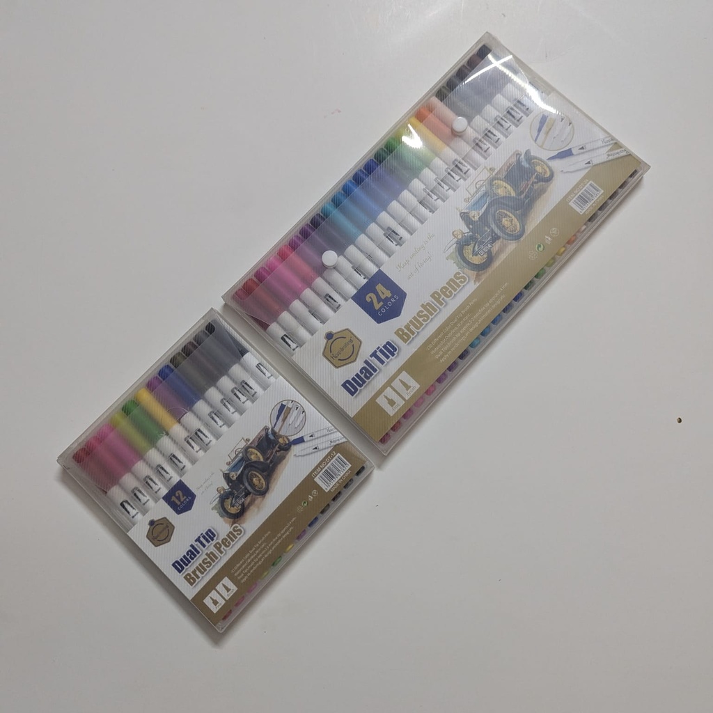Dual Tip Brush Pens (keep smiling)