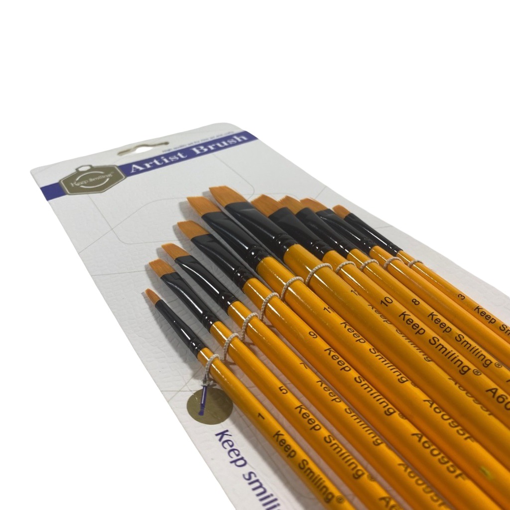 Flat Brush Set (Keep Smiling)